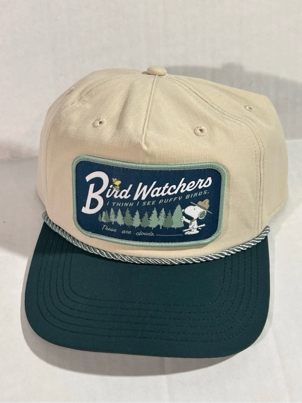 Snoopy Woodstock Peanuts Bioworld Snapback Hat Cap Bird Watchers Cartoon Retro